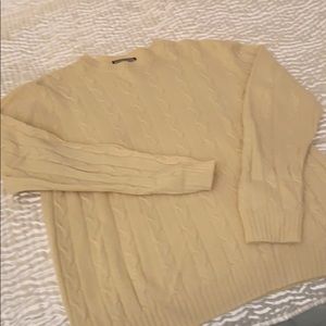 Men’s/ladies XL Kashmir Italy sweater – cable knit